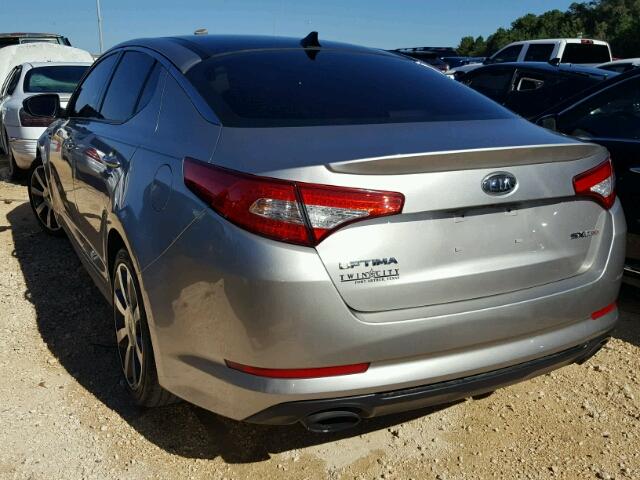 5XXGR4A6XCG046677 - 2012 KIA OPTIMA SX SILVER photo 3