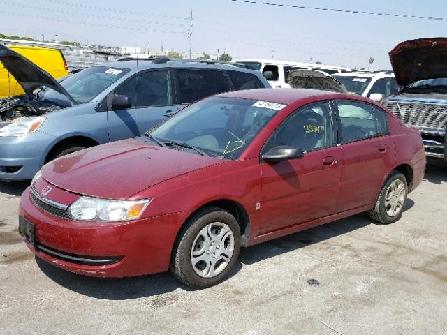 1G8AJ52F54Z140735 - 2004 SATURN ION LEVEL RED photo 2