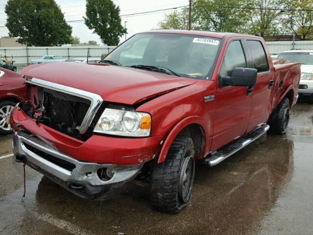 1FTPW14V97KB31404 - 2007 FORD F150 SUPER RED photo 2