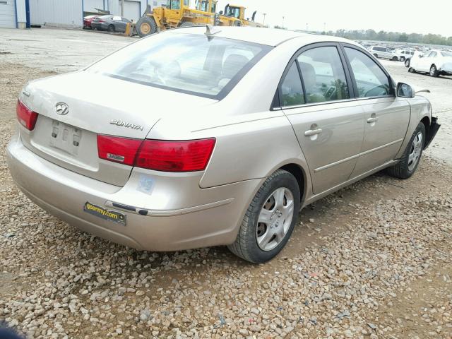 5NPET46C09H422002 - 2009 HYUNDAI SONATA TAN photo 4