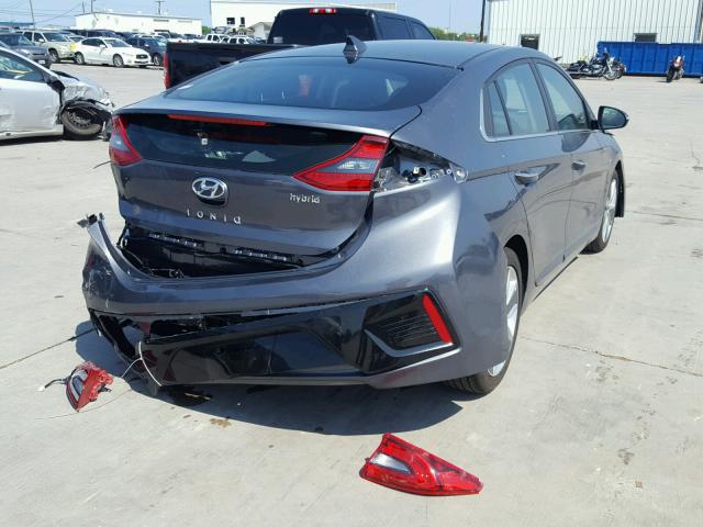 KMHC85LC5JU075534 - 2018 HYUNDAI IONIQ LIMI CHARCOAL photo 4