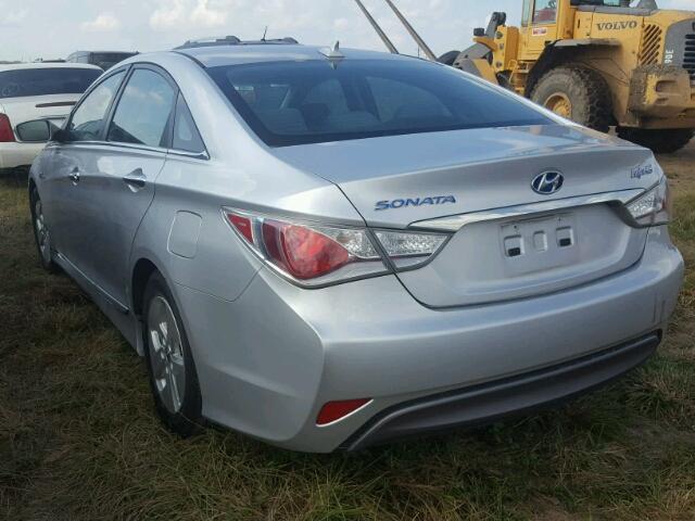 KMHEC4A47CA024635 - 2012 HYUNDAI SONATA HYB SILVER photo 3