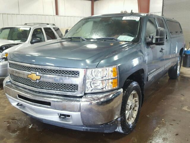 1GCRKSE08CZ261169 - 2012 CHEVROLET SILVERADO BLUE photo 2