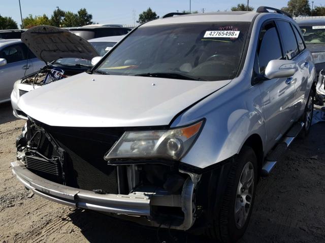 2HNYD28487H507206 - 2007 ACURA MDX TECHNO SILVER photo 2