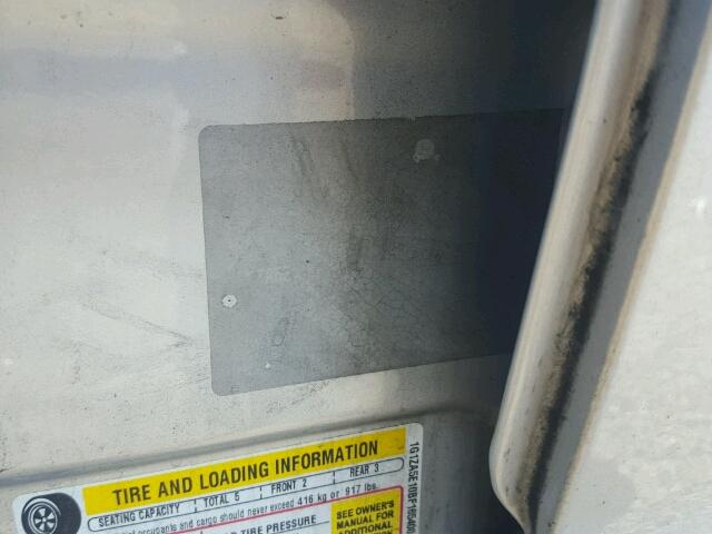 1G1ZA5E10BF165400 - 2011 CHEVROLET MALIBU LS SILVER photo 10