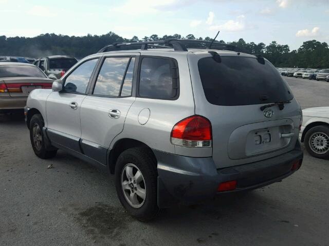 KM8SC13D36U080394 - 2006 HYUNDAI SANTA FE SILVER photo 3