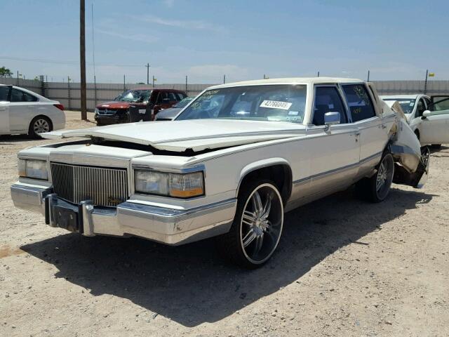 1G6DW5475MR715039 - 1991 CADILLAC BROUGHAM WHITE photo 2