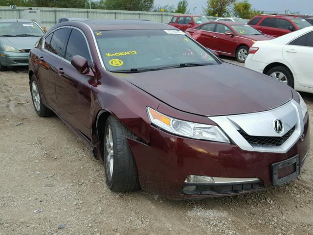 19UUA86219A010437 - 2009 ACURA TL BURGUNDY photo 1