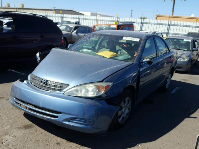 4T1BE32K33U201281 - 2003 TOYOTA CAMRY LE BLUE photo 2