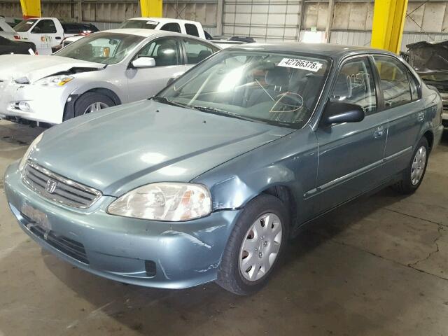 2HGEJ6610YH562916 - 2000 HONDA CIVIC BASE 蓝色 照片 2