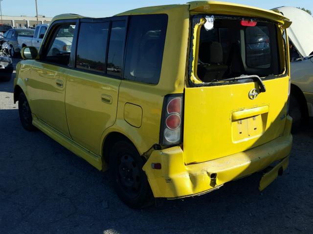 JTLKT334454013967 - 2005 TOYOTA SCION XB YELLOW photo 3