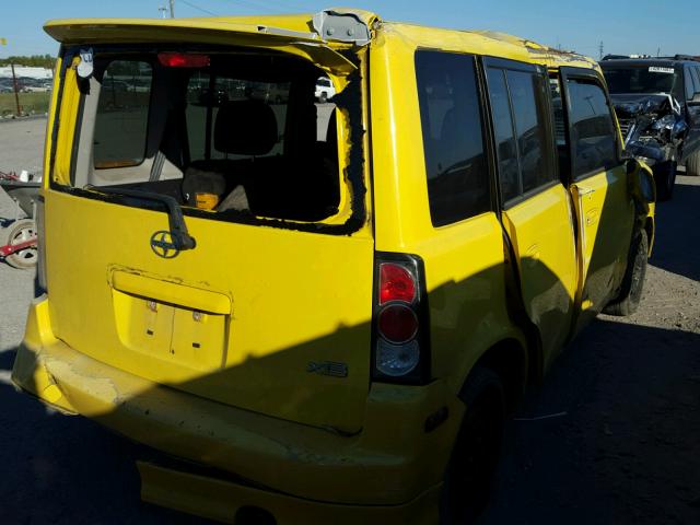 JTLKT334454013967 - 2005 TOYOTA SCION XB YELLOW photo 4