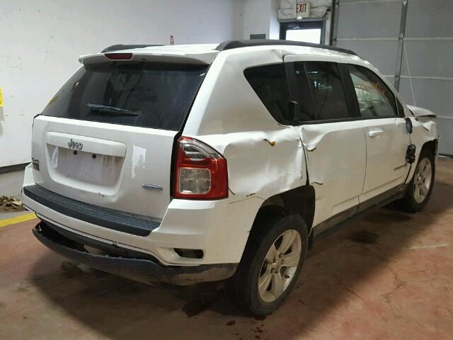 1J4NF1FB6BD134049 - 2011 JEEP COMPASS WHITE photo 4