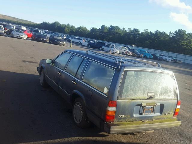 YV1FX8851K2216350 - 1989 VOLVO 740 BLUE photo 3