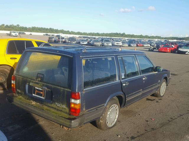 YV1FX8851K2216350 - 1989 VOLVO 740 BLUE photo 4