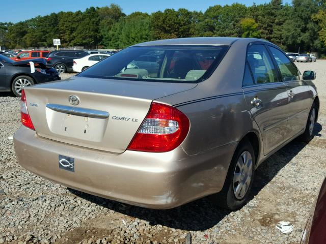 4T1BE32K34U893088 - 2004 TOYOTA CAMRY TAN photo 4