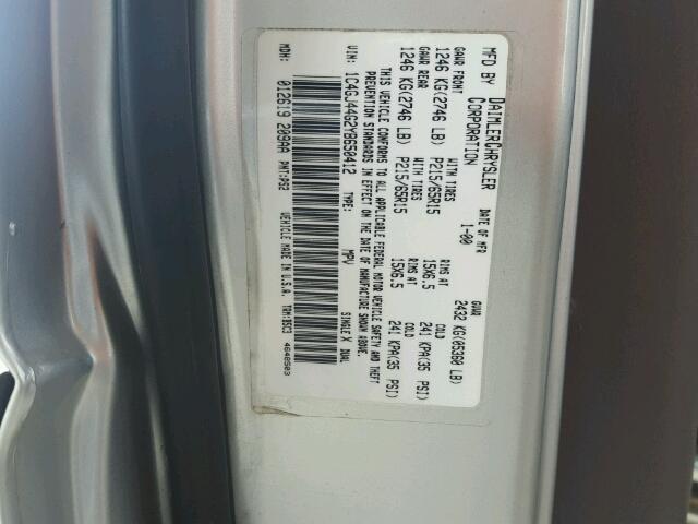 1C4GJ44G2YB650412 - 2000 CHRYSLER GRAND VOYA Boz foto 10