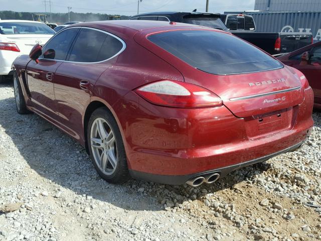 WP0AB2A72AL065387 - 2010 PORSCHE PANAMERA S BURGUNDY photo 3