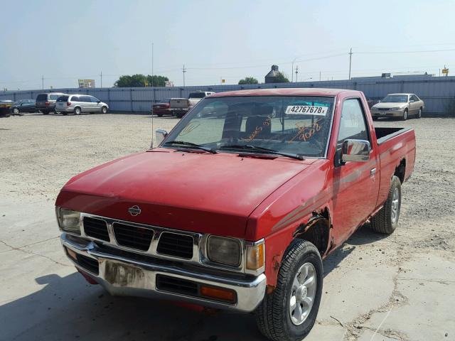 1N6SD11SXVC389008 - 1997 NISSAN TRUCK BASE RED photo 2