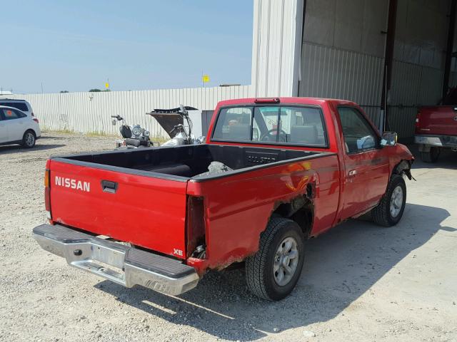 1N6SD11SXVC389008 - 1997 NISSAN TRUCK BASE RED photo 4