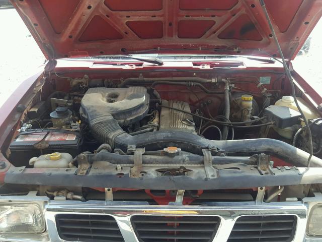 1N6SD11SXVC389008 - 1997 NISSAN TRUCK BASE RED photo 7