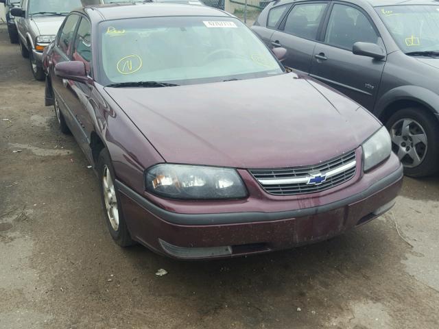 2G1WH52K839385194 - 2003 CHEVROLET IMPALA LS MAROON photo 1