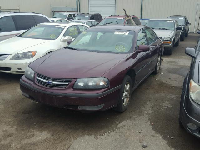 2G1WH52K839385194 - 2003 CHEVROLET IMPALA LS MAROON photo 2