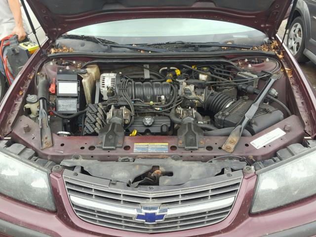 2G1WH52K839385194 - 2003 CHEVROLET IMPALA LS MAROON photo 7