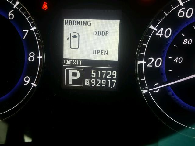 JN1AJ0HR7CM450300 - 2012 INFINITI EX35 BASE BLACK photo 8