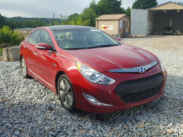 KMHEC4A48EA109597 - 2014 HYUNDAI SONATA HYB RED photo 1