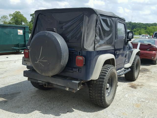 1J4FA39S83P316426 - 2003 JEEP WRANGLER C BLUE photo 4