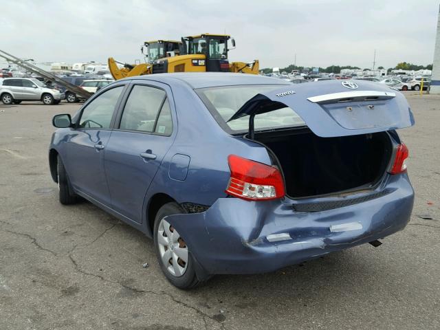 JTDBT923384039794 - 2008 TOYOTA YARIS BLUE photo 3