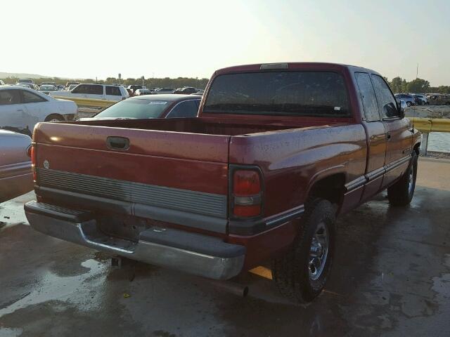 3B7HC13Y6TM134885 - 1996 DODGE RAM 1500 MAROON photo 4