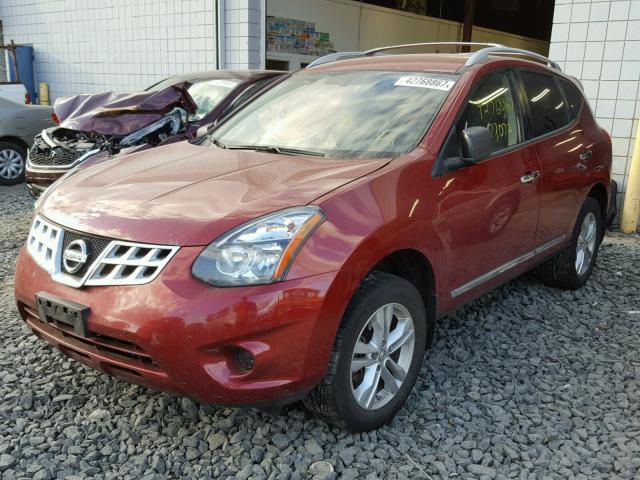 JN8AS5MV5FW251270 - 2015 NISSAN ROGUE SELE RED photo 2