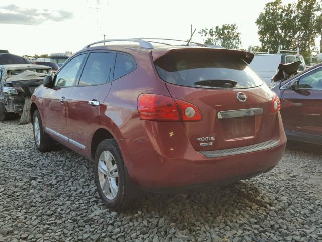 JN8AS5MV5FW251270 - 2015 NISSAN ROGUE SELE RED photo 3