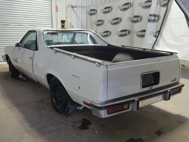 1GCCW80H1ER128802 - 1984 CHEVROLET EL CAMINO WHITE photo 3