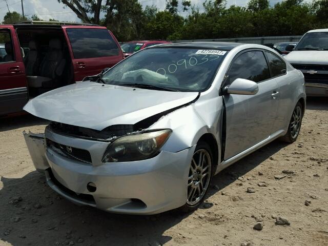 JTKDE177950009033 - 2005 TOYOTA SCION TC SILVER photo 2