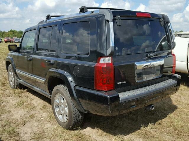 1J8HH58P87C585292 - 2007 JEEP COMMANDER შავი ფოტო 3