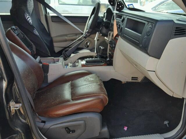 1J8HH58P87C585292 - 2007 JEEP COMMANDER შავი ფოტო 5