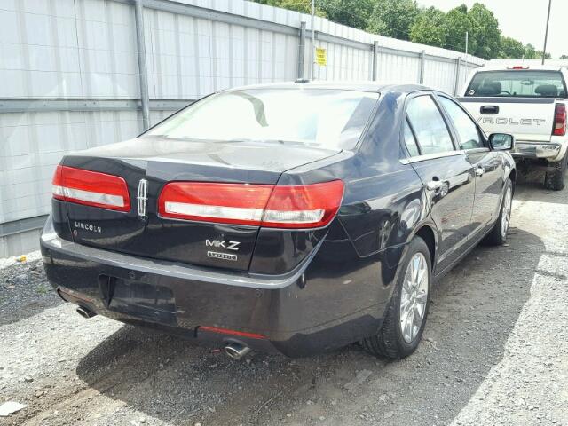 3LNDL2L31CR831193 - 2012 LINCOLN MKZ HYBRID BLACK photo 4