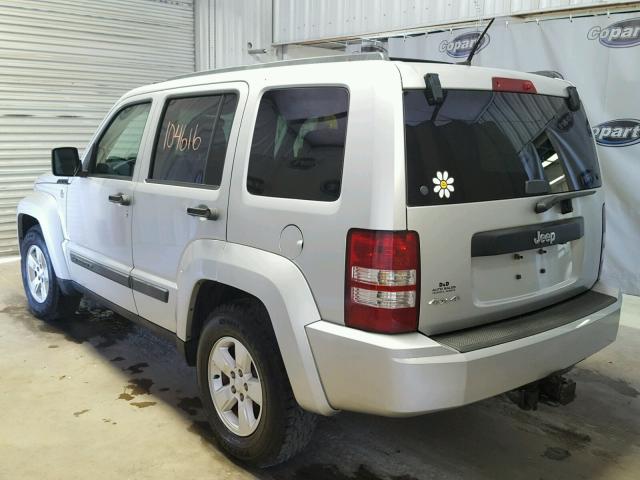 1J4PN2GK2AW172512 - 2010 JEEP LIBERTY SILVER photo 3