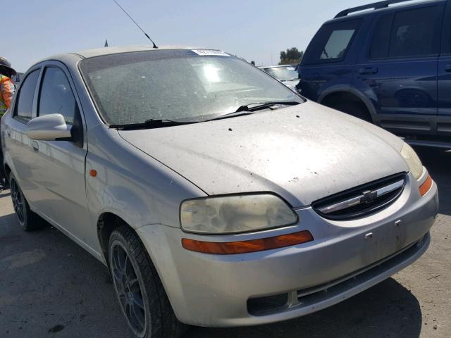 KL1TD52674B159695 - 2004 CHEVROLET AVEO GRAY photo 9