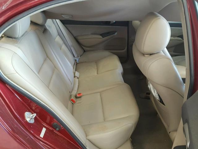 2HGFA16929H359282 - 2009 HONDA CIVIC EXL Tünd qırmızı foto 6