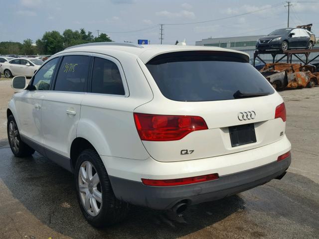 WA1BY74L27D036803 - 2007 AUDI Q7 3.6 QUA WHITE photo 3