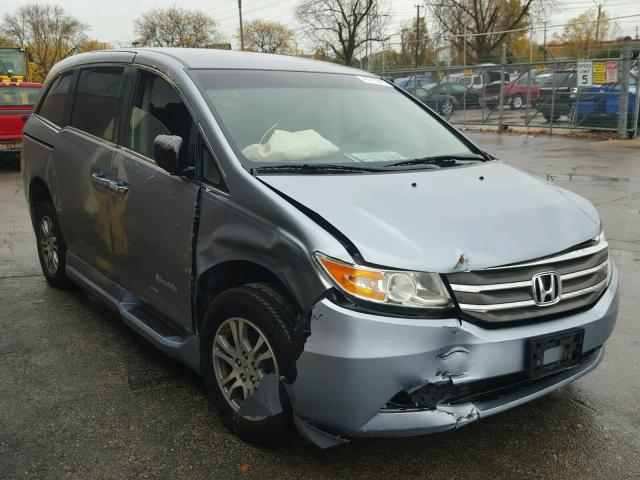5FNRL5H40CB016594 - 2012 HONDA ODYSSEY EX BLUE photo 1