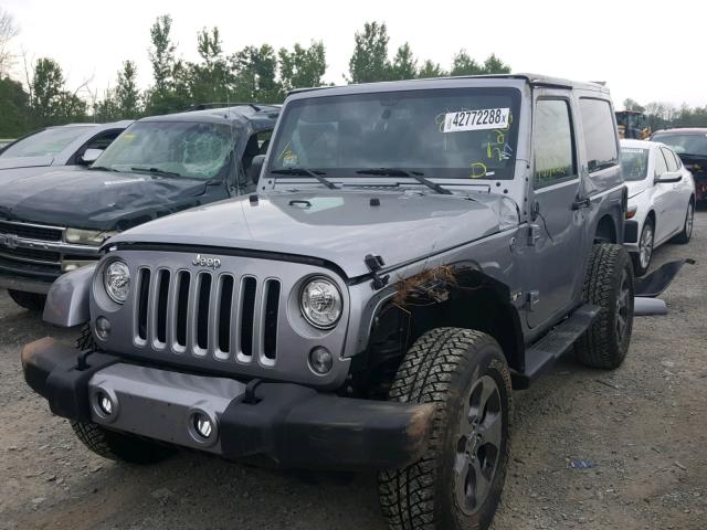 1C4GJWBG3JL925560 - 2018 JEEP WRANGLER S 灰色 照片 2