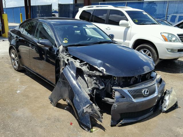 JTHBE262395022376 - 2009 LEXUS IS 350 BLACK photo 1