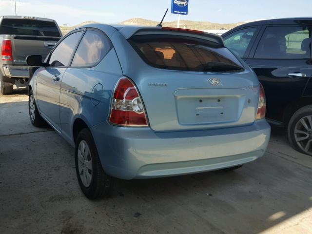 KMHCM3AC6AU179291 - 2010 HYUNDAI ACCENT BLU TEAL photo 3