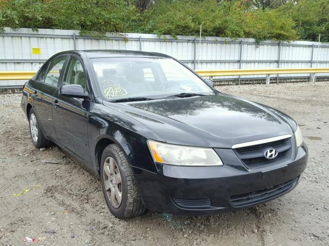 5NPET46C18H307780 - 2008 HYUNDAI SONATA GLS BLACK photo 1