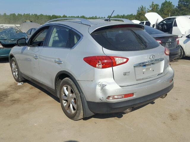 JNKAJ09E78M306261 - 2008 INFINITI EX35 BASE SILVER photo 3